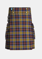 Utility_Dublin_County_Crest_Range_Tartan_7452_kilt_front_image_with_pleated_design_and_adjustable_buckles_for_men