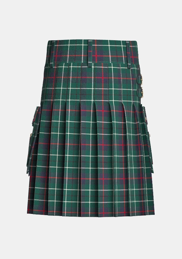 Utility_Duncan_Modern_Tartan_kilt_back_image_with_pleated_design_and_adjustable_buckles_for_men