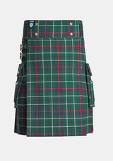 Utility_Duncan_Modern_Tartan_kilt_front_image_with_pleated_design_and_adjustable_buckles_for_men