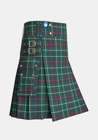 Utility_Duncan_Modern_Tartan_kilt_side_image_with_pleated_design_and_adjustable_buckles_for_men