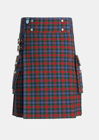 Utility_Dundas_2_Tartan_501_kilt_front_image_with_pleated_design_and_adjustable_buckles_for_men