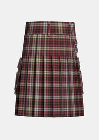 Utility_Dunkeld_Tartan_2423_kilt_back_image_with_pleated_design_and_adjustable_buckles_for_men
