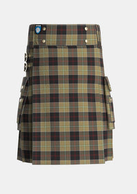Utility_Dunlop_Hunting_Tartan_1205_kilt_front_image_with_pleated_design_and_adjustable_buckles_for_men