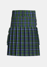 Utility_Dyce_2_Tartan_297_kilt_back_image_with_pleated_design_and_adjustable_buckles_for_men