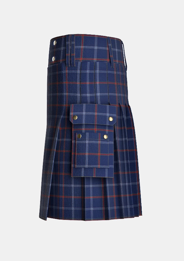 Utility_Easton_Tartan_11121_kilt_left_image_with_pleated_design_and_adjustable_buckles_for_men