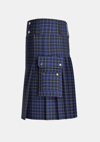 Utility_Edgar_Tartan_11125_kilt_left_image_with_pleated_design_and_adjustable_buckles_for_men