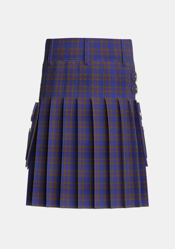 Utility_Elliot_2_Tartan_596_kilt_back_image_with_pleated_design_and_adjustable_buckles_for_men