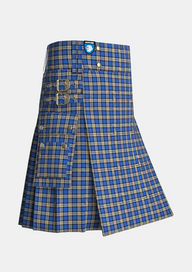 Utility_Elliott_Lynn_Family_Tartan_12960_kilt_side_image_with_pleated_design_and_adjustable_buckles_for_men