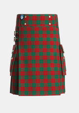 Utility_Erskine_2_Tartan_891_kilt_front_image_with_pleated_design_and_adjustable_buckles_for_men