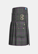 Utility_Fagan_Tartan_13552_kilt_right_image_with_pleated_design_and_adjustable_buckles_for_men