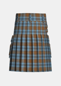 Utility_Falkirk_Tartan_2347_kilt_back_image_with_pleated_design_and_adjustable_buckles_for_men