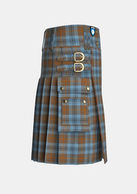 Utility_Falkirk_Tartan_2347_kilt_right_image_with_pleated_design_and_adjustable_buckles_for_men