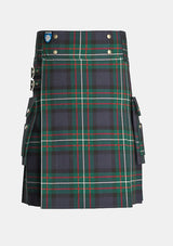 Utility_Farquharson_Modern_Tartan_kilt_front_image_with_pleated_design_and_adjustable_buckles_for_men