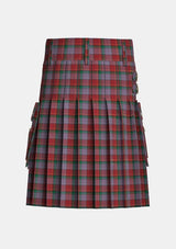 Utility_Faulkner_Tartan_10080_kilt_back_image_with_pleated_design_and_adjustable_buckles_for_men