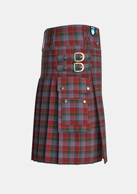 Utility_Faulkner_Tartan_10080_kilt_right_image_with_pleated_design_and_adjustable_buckles_for_men