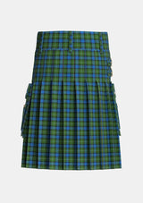 Utility_Ferguson_of_Atholl_Tartan_337_kilt_back_image_with_pleated_design_and_adjustable_buckles_for_men