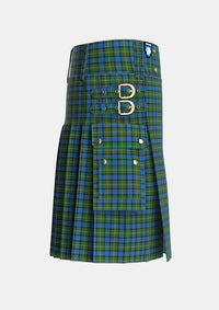 Utility_Ferguson_of_Atholl_Tartan_337_kilt_right_image_with_pleated_design_and_adjustable_buckles_for_men