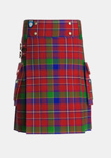 Utility_Fitzgerald_Dress_Tartan_1818_kilt_front_image_with_pleated_design_and_adjustable_buckles_for_men