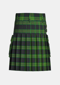 Utility_Fitzpatrick_Hunting_Tartan_kilt_back_image_with_pleated_design_and_adjustable_buckles_for_men