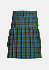 Utility_Fletcher_tartan_272_kilt_back_image_with_pleated_design_and_adjustable_buckles_for_men