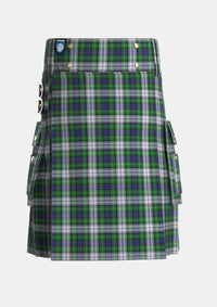 Utility_Forbes_Dress_Tartan_293_kilt_front_image_with_pleated_design_and_adjustable_buckles_for_men