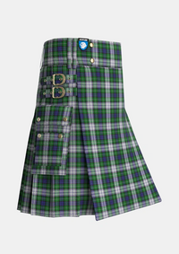 Utility_Forbes_Dress_Tartan_293_kilt_side_image_with_pleated_design_and_adjustable_buckles_for_men