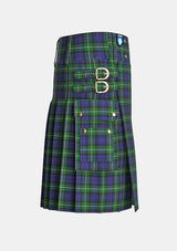 Utility_Forbes_tartan_kilt_right_image_with_pleated_design_and_adjustable_buckles_for_men