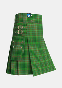 Utility_Forrester_Foster_Hunting_Tartan_2385_kilt_side_image_with_pleated_design_and_adjustable_buckles_for_men
