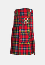 Utility_Forrester_Modern_Tartan_kilt_right_image_with_pleated_design_and_adjustable_buckles_for_men