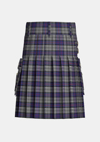 Utility_Fowler_Tartan_7747_kilt_back_image_with_pleated_design_and_adjustable_buckles_for_men