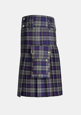 Utility_Fowler_Tartan_7747_kilt_left_image_with_pleated_design_and_adjustable_buckles_for_men