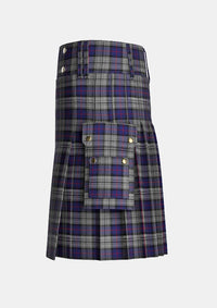 Utility_Fowler_Tartan_7747_kilt_left_image_with_pleated_design_and_adjustable_buckles_for_men