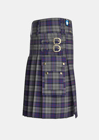 Utility_Fowler_Tartan_7747_kilt_right_image_with_pleated_design_and_adjustable_buckles_for_men