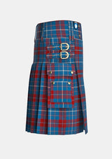 Utility_Frame_Tartan_1777_kilt_right_image_with_pleated_design_and_adjustable_buckles_for_men