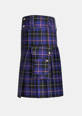 Utility_Fuller_of_Hopewell_Tartan_6781_kilt_left_image_with_pleated_design_and_adjustable_buckles_for_men