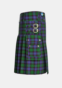 Utility_Galbraith_Tartan_3176_kilt_right_image_with_pleated_design_and_adjustable_buckles_for_men
