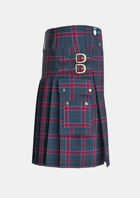 Utility_Gavin_Tartan_4960_kilt_right_image_with_pleated_design_and_adjustable_buckles_for_men