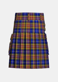 Utility_German_Tartan_3190_kilt_back_image_with_pleated_design_and_adjustable_buckles_for_men