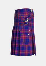 Utility_Gill_Anil_Tartan_11496_kilt_right_image_with_pleated_design_and_adjustable_buckles_for_men