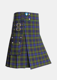 Utility_Gillies_1_Tartan_324_kilt_side_image_with_pleated_design_and_adjustable_buckles_for_men