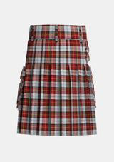 Utility_Gillies_Red_Dress_Tartan_639_kilt_back_image_with_pleated_design_and_adjustable_buckles_for_men
