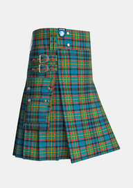 Utility_Gillies_tartan_324_kilt_side_image_with_pleated_design_and_adjustable_buckles_for_men