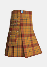 Utility_Glen_Affric_tartan_2090_kilt_side_image_with_pleated_design_and_adjustable_buckles_for_men