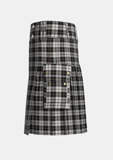 Utility_Gleneagles_Tartan_5030_kilt_left_image_with_pleated_design_and_adjustable_buckles_for_men