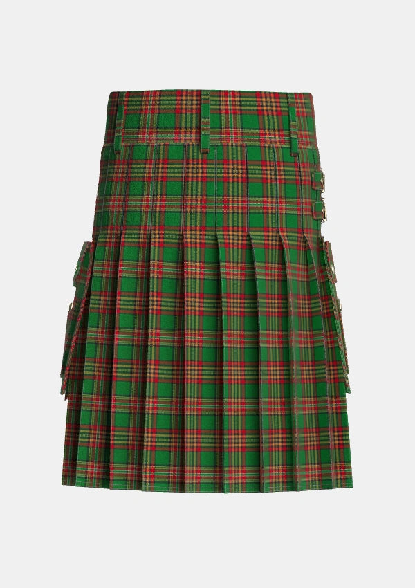 Utility_Goldstraw_Personal_Tartan_5722_kilt_back_image_with_pleated_design_and_adjustable_buckles_for_men