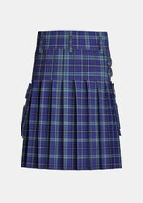 Utility_Goodwin_Robert_Richard_Tartan_11512_kilt_back_image_with_pleated_design_and_adjustable_buckles_for_men