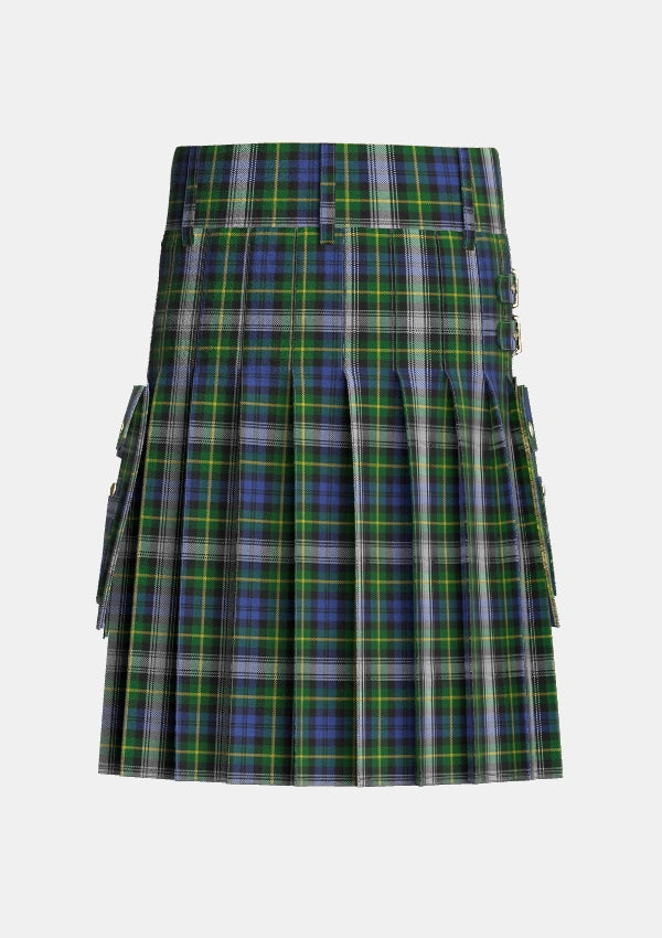 Utility_Gordon_Dress_2_Tartan_305_kilt_back_image_with_pleated_design_and_adjustable_buckles_for_men