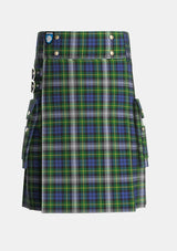 Utility_Gordon_Dress_2_Tartan_305_kilt_front_image_with_pleated_design_and_adjustable_buckles_for_men