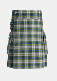 Utility_Gordon_Dress_4_Tartan_347_kilt_front_image_with_pleated_design_and_adjustable_buckles_for_men