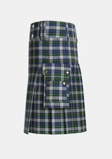 Utility_Gordon_Dress_Original_Tartan_1782_kilt_left_image_with_pleated_design_and_adjustable_buckles_for_men
